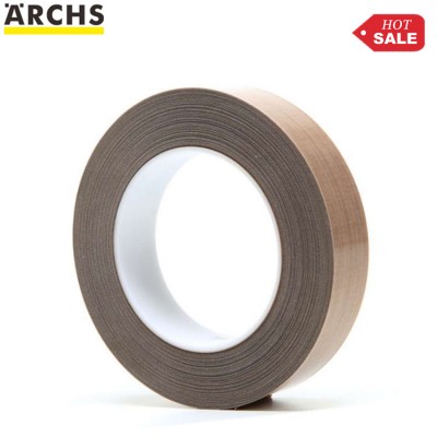 high temperature density custom 3m 5453 Tesa silicone Coated wholesale PTFE Fiber glass cloth Tape for Heat Sealing