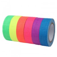 UV Blacklight Neon Fluorescent Cotton Cloth  Tape for party