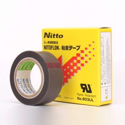 Nitto 903UL NITOFLON No.903UL Skived PTFE Anti-flaming Single Side Silicone Adhesive Tape