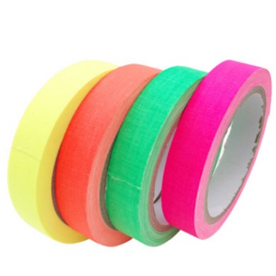 15mm*5m UV Blacklight reactive Neon Fluorescent gaffer Cotton Cloth Tape for decoration